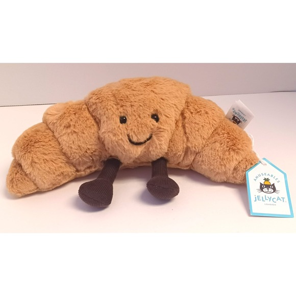 Jellycat Other - Jellycat Amuseables Small Croissant Plush Stuffed Food Toy NWT Retired
